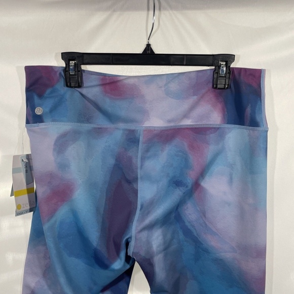 NWT Zella [ XL‎ ] Live In High Waist Ankle Leggings in Purple Mult Swan - Picture 10 of 12
